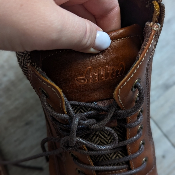 Arkbird Oxfords Boots Size 11.5 Brown Ankle Mens Classic Stylish Leather Ties